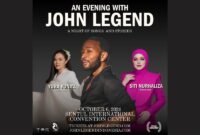 Konser John Legend Menghadirkan Tamu Spesial Siti Nurhaliza & Yura Yunitadi Sentul International Convention Center ( SICC), Bogor (6/10/24).(Doc.Ist)