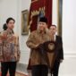 Presiden Prabowo Subianto mengumumkan jajaran Kabinet Merah Putih di Istana Negara, Jakarta. (Dok. Tim Media Prabowo)