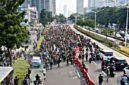 Potret aksi unjuk rasa.