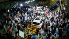 Scene of the CHERY Three-Vehicle Composite Crash Test