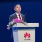 Leon Wang, President of Huawei Data Communication Product Line, giving a speech