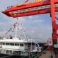 A cargo vessel prepares to depart for Yangpu Port in south China's Hainan Province along the Pinglu Canal at an operation area in Nanning Port, south China's Guangxi Zhuang Autonomous Region, Sept. 16, 2026. China opened a major new canal on Wednesday, giving its landlocked southwest a shortcut to the coast and overseas markets, particularly those in the Association of Southeast Asian Nations (ASEAN), the country's largest trading partner. Built at a cost of 72.7 billion yuan (about 10.75 billion U.S. dollars), the 134.2-kilometer Pinglu Canal runs from Nanning, capital of south China's Guangxi Zhuang Autonomous Region, to the Beibu Gulf, the closest maritime outlet for much of southwest China. (Xinhua/Cao Yiming)